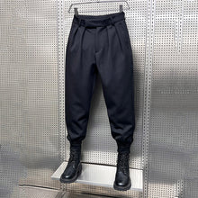 Load image into Gallery viewer, High Waisted Black Casual Trousers