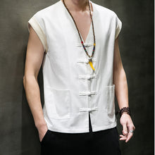 Load image into Gallery viewer, Thin Cotton And Linen Vest Loose And Breathable