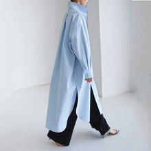 Load image into Gallery viewer, Long Loose Knee Straight Casual Shirt