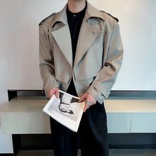 Load image into Gallery viewer, Loose Double Collar Fake Two Piece Jacket