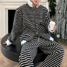 Load image into Gallery viewer, Striped Loose Casual Two-piece Suit