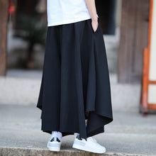 Load image into Gallery viewer, Loose Embroidered Irregular Culottes