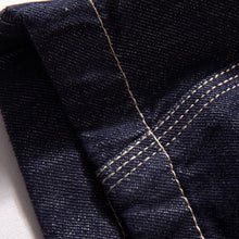 Load image into Gallery viewer, Scimitar-cut Denim Carrot Pants