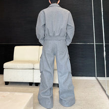 Load image into Gallery viewer, Woolen Warm Jacket Wide-leg Loose Trousers Two-piece Set