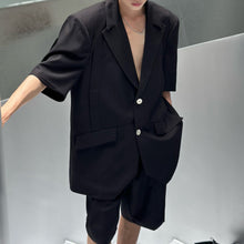 Load image into Gallery viewer, Summer Short Sleeve Blazer Shorts
