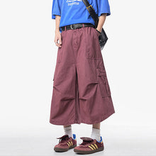 Load image into Gallery viewer, Loose Straight Wide-leg Casual Cropped Trousers