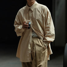Load image into Gallery viewer, Japanese Cotton Loose Long-sleeved Shirt