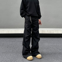 Load image into Gallery viewer, Vintage Black Pleated Drape Pants
