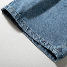 Load image into Gallery viewer, Retro Drawstring Casual Loose Curved Wide-leg Jeans
