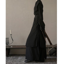 Load image into Gallery viewer, Adjustable Waistband Slits Long Shirt