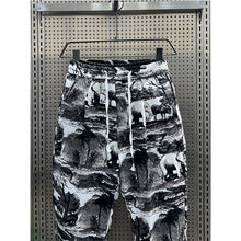 Load image into Gallery viewer, Black and White Printed Harem Pants