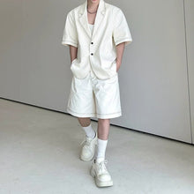 Load image into Gallery viewer, Washed Denim Relaxed-Fit Two-piece Set