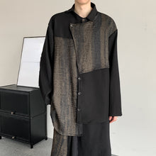 Load image into Gallery viewer, Long-sleeved Loose Irregular Patchwork Shirt