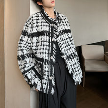 Load image into Gallery viewer, Tweed Single Breasted Fringe Jacket