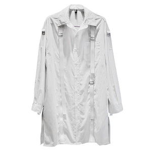Mid Length Webbing White Shirt