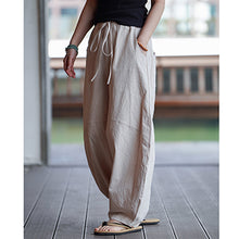 Load image into Gallery viewer, Linen Thin Loose Vintage Wide Leg Bloomers