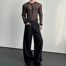 Load image into Gallery viewer, Glittery Sheer Long-Sleeved T-Shirt