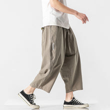 Load image into Gallery viewer, Retro Straight Loose Cropped Trousers