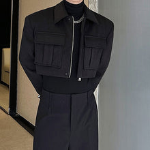 Load image into Gallery viewer, Shoulder Pads Short Woolen Jacket