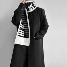 Load image into Gallery viewer, Jacquard Scarf Over-the-knee Wool Coat