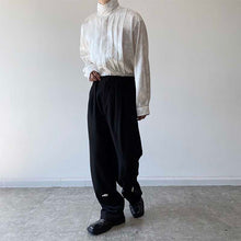 Load image into Gallery viewer, Vintage Stand Collar Print Long Sleeve Shirt