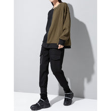 Load image into Gallery viewer, Women's Asymmetrical Colorblock Loose Sweatshirt
