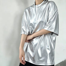 Load image into Gallery viewer, Shiny Liquid Metal Stage Performance T-shirt
