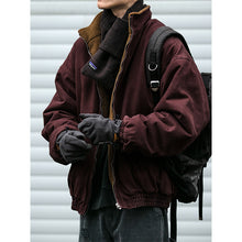 Load image into Gallery viewer, Japanese Retro Style Lamb Wool Cotton Coat