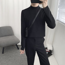 Load image into Gallery viewer, Half Turtleneck Loose Bottoming T-shirt