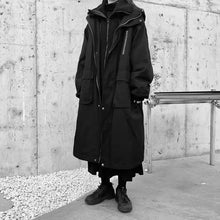 Load image into Gallery viewer, Fake Two-Piece Knee-Length Cotton Coat