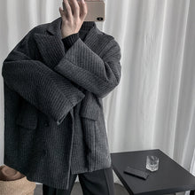 Load image into Gallery viewer, Dark Grey Vintage Loose Trench Coat