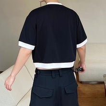 Load image into Gallery viewer, Multi-pocket Trim Contrasting Paneling Short Sleeve T-Shirt