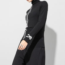 Load image into Gallery viewer, High-neck Printed Long-sleeved Slim-fit Shirt