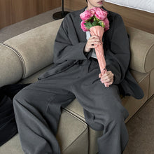 Load image into Gallery viewer, Loose-fitting Jacket Drawstring Straight-leg Suit Trousers Two-piece Suit