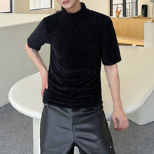 Load image into Gallery viewer, Pile Collar Slim-fit Short-sleeved Sweater