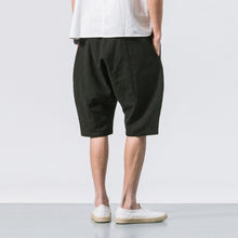 Load image into Gallery viewer, Cotton and Linen Loose Elastic Waist Shorts