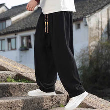 Load image into Gallery viewer, Linen Loose Drape Wide-Leg Pants