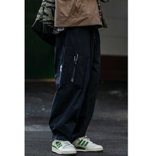 Load image into Gallery viewer, Retro Loose Straight Drawstring Pants
