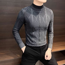 Load image into Gallery viewer, Mid-neck Slim-fit Knit Base Sweater