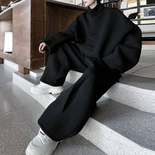 Load image into Gallery viewer, Stand Collar Space Cotton Sweatshirt Casual Sports Trousers Two-piece Set