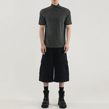 Load image into Gallery viewer, Straight Shoulder Jumpsuit Collar Knitted Slim Fit T-shirt