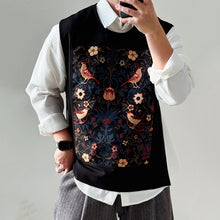 Load image into Gallery viewer, 【Nightingale】Round Neck Pullover Patch Loose Vest