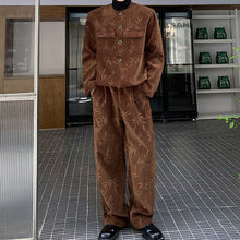 Load image into Gallery viewer, Retro Thickened Woolen Short Jacket and Straight Trousers Two-piece Set