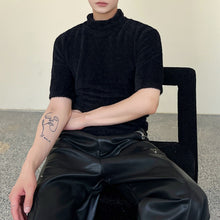 Load image into Gallery viewer, Pile Collar Slim-fit Short-sleeved Sweater
