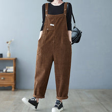 Load image into Gallery viewer, Solid Color Corduroy Harem Overalls
