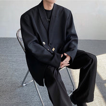 Load image into Gallery viewer, Black Irregular Single-breasted Casual Blazer