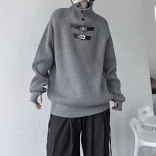 Load image into Gallery viewer, Retro Turtleneck Solid Color Thickened Knitted Sweater