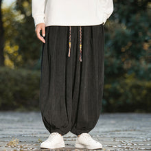 Load image into Gallery viewer, Wheat Ear Pattern Corduroy Wide-leg Pants