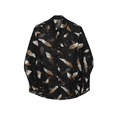 Load image into Gallery viewer, Feather Print Thin Sheer Shirt