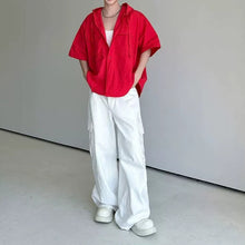 Load image into Gallery viewer, Oversized Hooded Utility Shirt with Large Pockets
